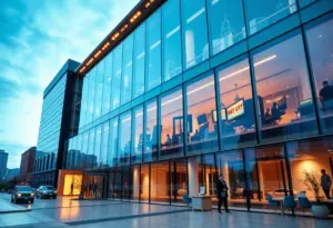 Vsimple new headquarters building in Louisville with a focus on technology