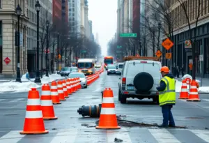 Traffic disruption due to water main break on Muhammad Ali Boulevard