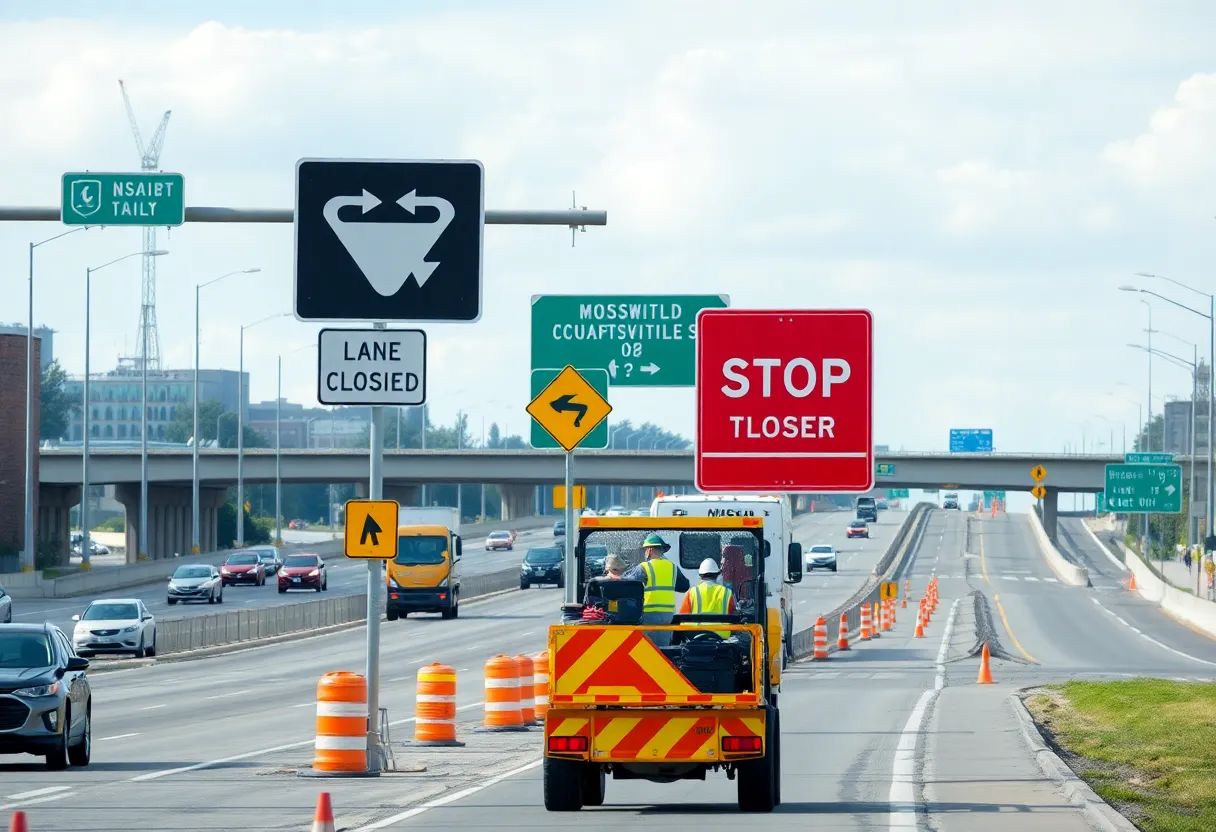 Road work on Watterson Expressway causing traffic delays
