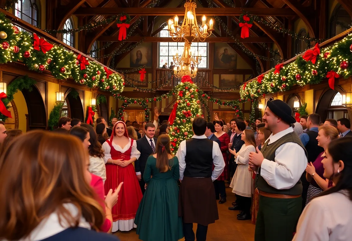 Attendees enjoying the Winter Solstice Show at Air Devil's Inn in Louisville.