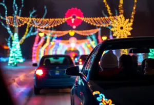 Holiday lights display at Shawnee Park in Louisville