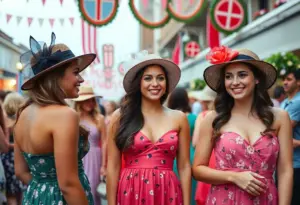 Young women representing the 2026 Derby Festival Royal Court in Louisville