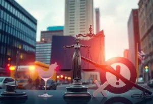 Visual representation of justice and law enforcement concepts