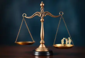 Symbolic image representing justice in the Boy Scouts bankruptcy case.