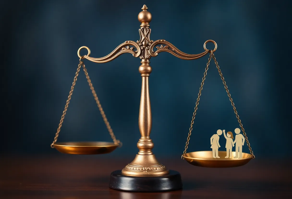 Symbolic image representing justice in the Boy Scouts bankruptcy case.