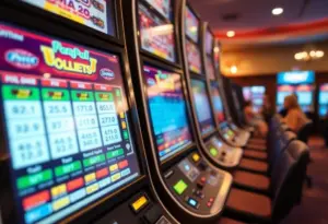 Electronic pulltab gaming machine with advanced security features in a charity gaming setting