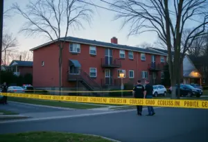 Police investigating a shooting incident in Jacobs neighborhood, Louisville.