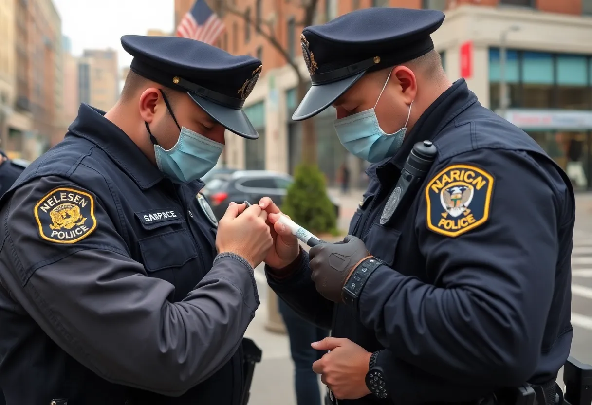 Jefferson County Sheriff's deputies using Narcan in downtown Louisville