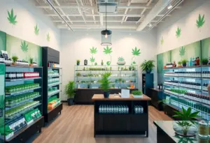 Interior of Kentucky Alternative Care medical cannabis dispensary