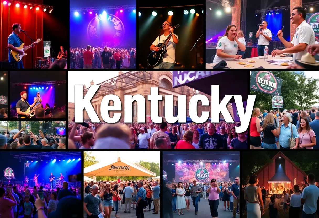 A collage of vibrant images representing upcoming events in Kentucky and Southern Indiana.