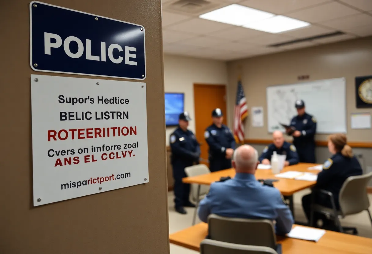 LMPD officers discussing new policy changes regarding immigration enforcement