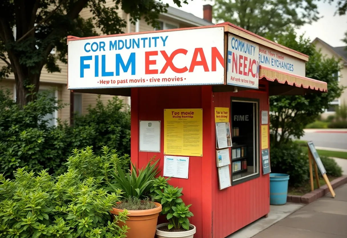 Free Blockbuster movie exchange stand in Louisville