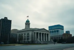 Louisville city government building representing juvenile justice