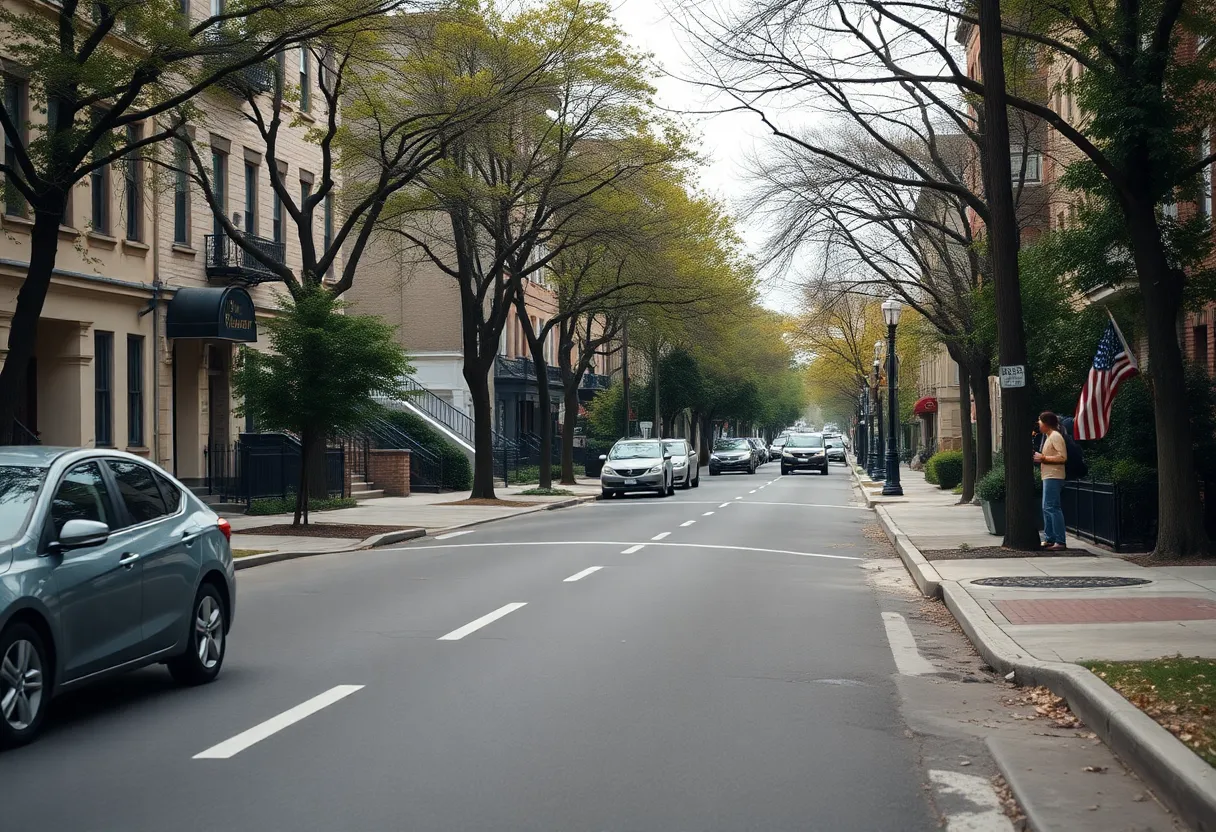 City street view emphasizing neighborhood safety