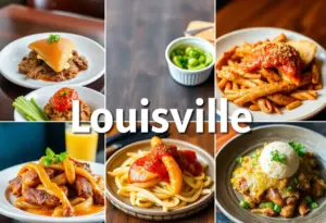 A variety of dishes showcasing culinary excellence in Louisville restaurants.
