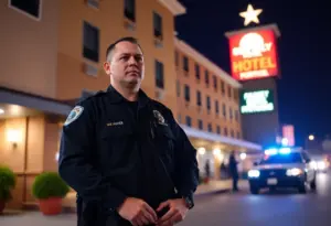 Police performing an arrest in Louisville, Kentucky