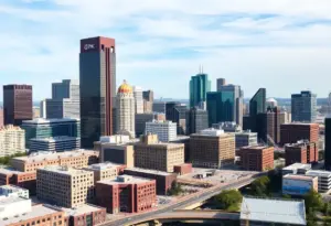 PNC Tower skyscraper in downtown Louisville