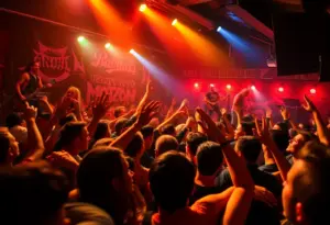 Crowd enjoying the REDIVIDER album release concert at Mag Bar