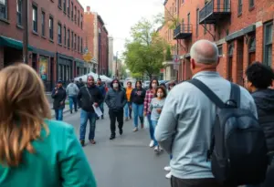 Residents and local organizations fostering community safety in Russell neighborhood.