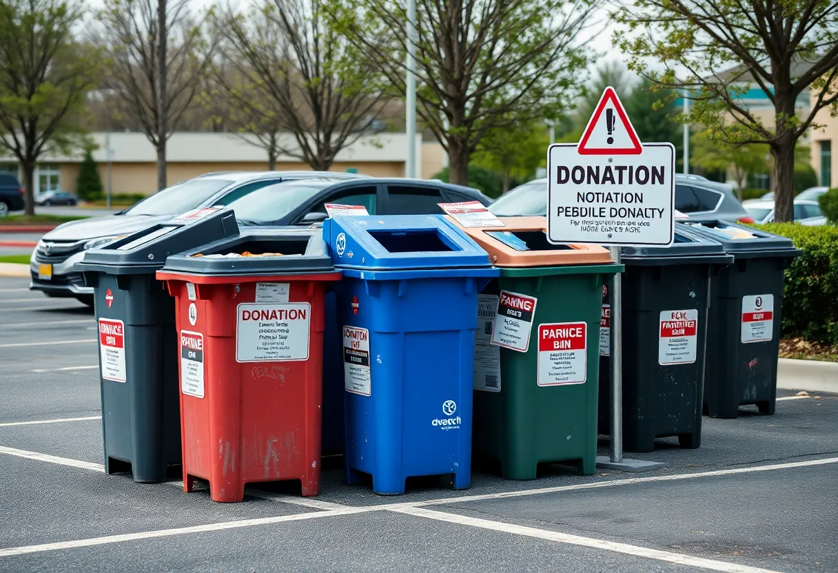 Unauthorized donation bins found in Louisville