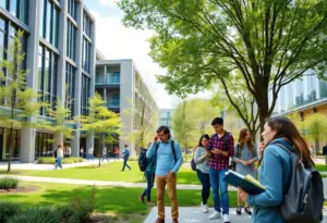 Overview of the University of Louisville campus