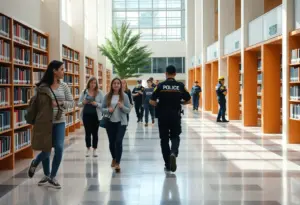 Emergency evacuation at the University of Louisville library