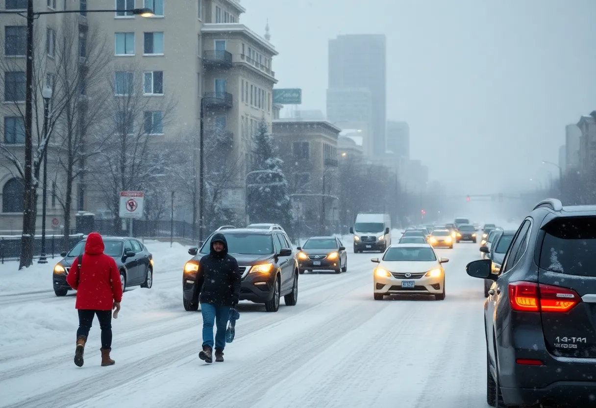 Heavy snowfall and ice accumulation during Winter Storm Fern in Eastern U.S.