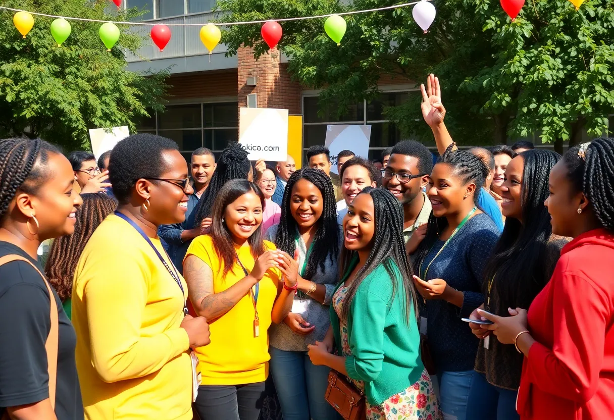 A community celebration for the Live in Lou initiative in Louisville