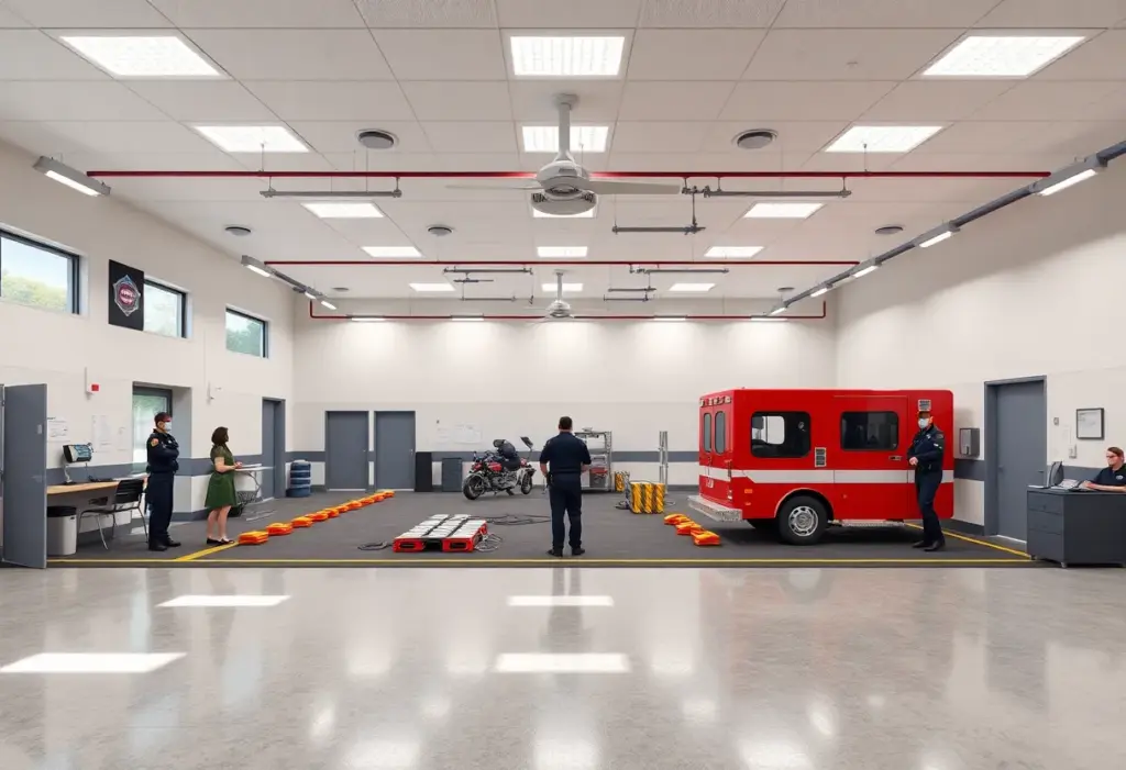 Conceptual rendering of a first responder training facility in Louisville