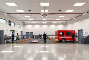 Conceptual rendering of a first responder training facility in Louisville