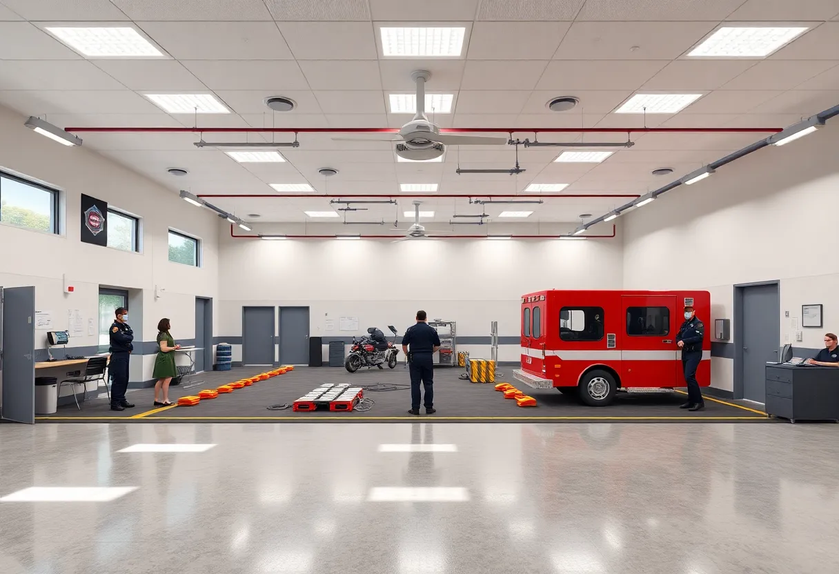 Conceptual rendering of a first responder training facility in Louisville