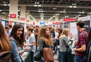 Teens exploring career and college opportunities at the fair in Louisville