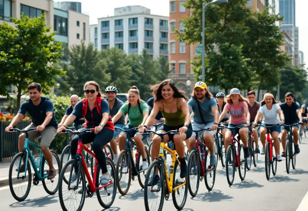 Cyclists participating in the unity ride in Louisville.